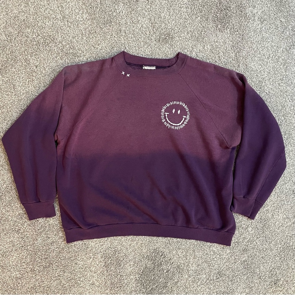 I Stole My Boyfriend's Shirt Women's Custom Embroidered Purple Sweatshirt